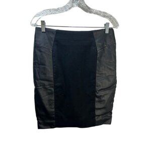 NEW Michael Kors Black and Gray Color Block Pencil‎ Skirt Size 8